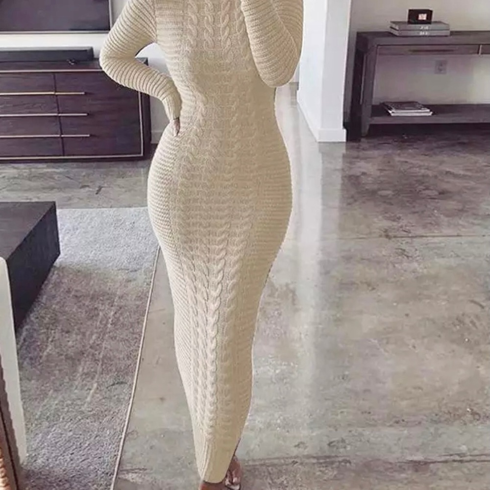 Long knit dress